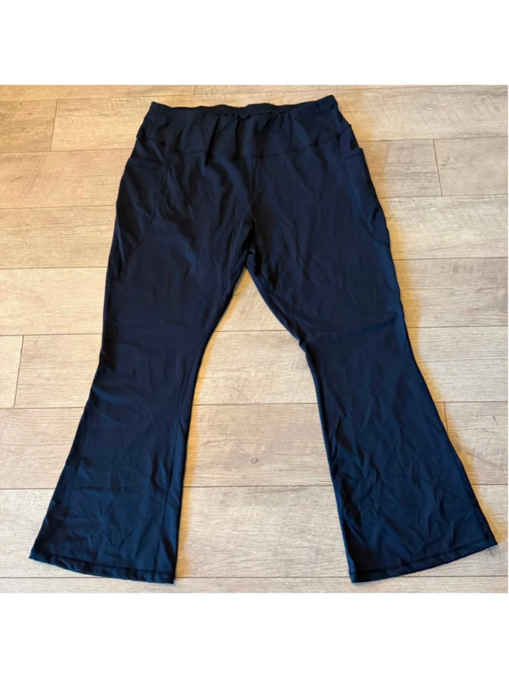 Women's Black Plus 4X Boot Cut & Flare Pants